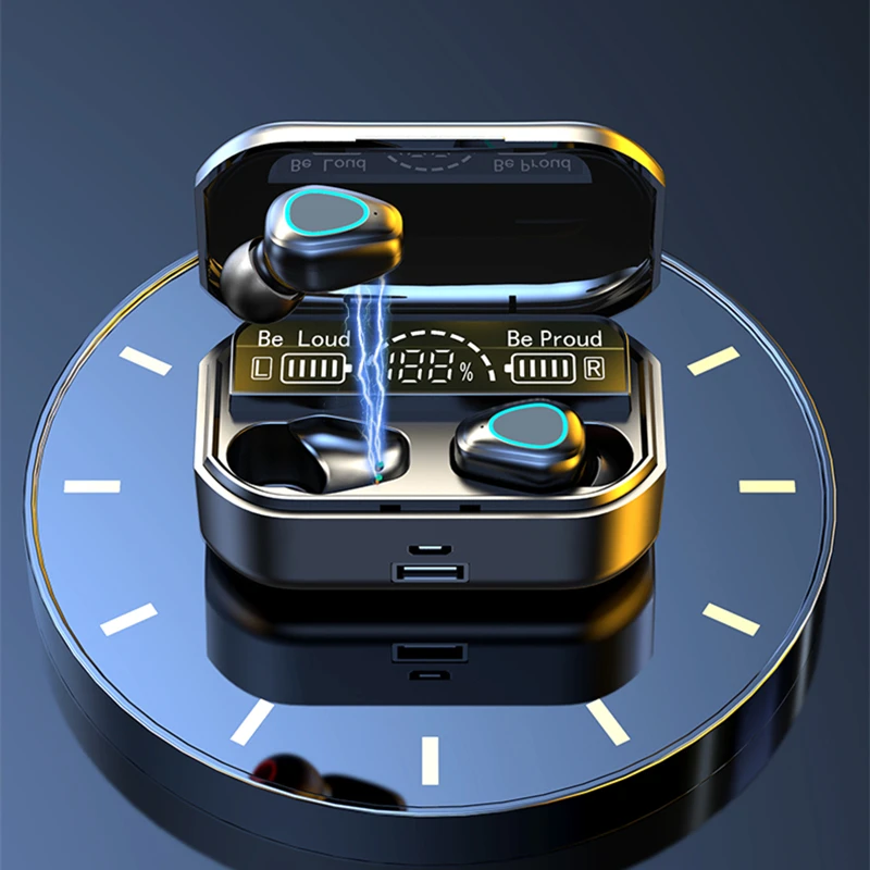 TWS Безжични Bluetooth 5,2 Слушалки Стерео Спортни Водоустойчиви Слушалки-Куки С Микрофон зарядно устройство ще захранване на Скоростната слушалки за xiaomi