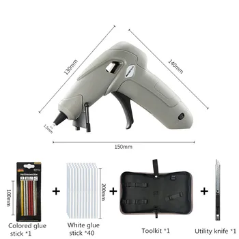 USB Зареждане Термоклеевой Пистолет Разпределение на Лепилото Домакински Многофункционален Опаковка Опаковка Лепило 7 мм