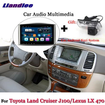 Авто Android Мултимедиен Плеър За Toyota Land Cruiser 100/Lexus LX 470 Авто Радио GPS Екран Аксесоари Навигационна Система