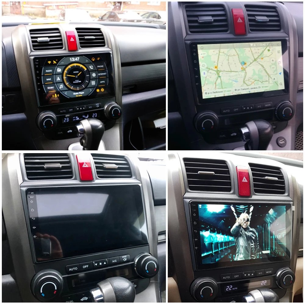 Авто Мултимедиен Плейър, Стерео Радио GPS DVD Навигация NAVI Android Екрана на Монитора, за Honda CRV RE1 RE5 RE7 2007 ~ 2012