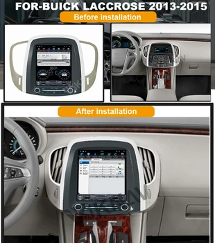 авто радио стерео мултимедиен плеър за Buick Laccrose 2013 2014 2015 автомобилен GPS навигатор android вертикален екран 10,4 инча