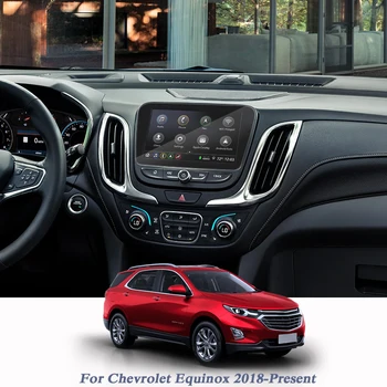 Автомобилен Стайлинг За Chevrolet Equinox 2018-Вече на GPS Навигационен Екран Стъкло Защитно Фолио на Дисплея Фолио Вътрешни Автомобилни Аксесоари