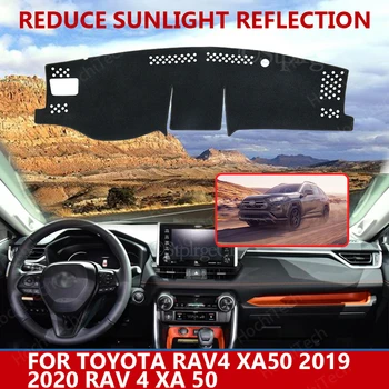 Автомобилен стайлинг Замшевый Подложка за таблото на Поръчка Тампон Подложка за Арматурното Табло Килим за Toyota Rav4 XA50 2019 2020 RAV 4 XA 50