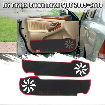 Аксесоари за Вътрешни Врати Защитен Мат Защитен Килим Автомобилна Врата Анти-Удар Тампон Стикер за Toyota Crown Royal S180 05 ~ 09