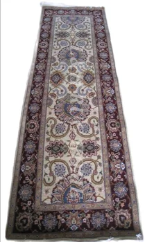 Безплатна доставка 2,5'x8'160 Линия персийски вълнен килим, ръчно изработени навързани персийски бегач Ориенталски, Персийски Килим, ръчно изработени от смесени цветове