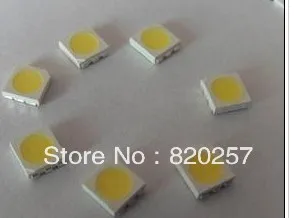 безплатна доставка на 1000 бр./лот 5050 smd led чип Сверхяркий 16-18lm трехчиповый студено бяло До 6000-7000