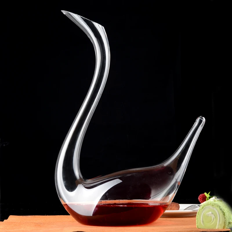 Висококачествен кристална чаша Лебед творчески вино гарафа с чаши за вино костюм чанта поща
