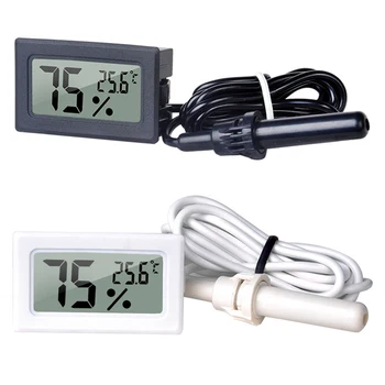 Влагомер, термометър цифров св ЛКД ФЫ-12 вградени за температура замораживателя -50-70℃ -58-158℉ Хладилник, Термометър за Хладилник
