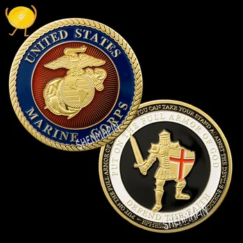 Възпоменателна монета на Корпуса на морската пехота на САЩ 