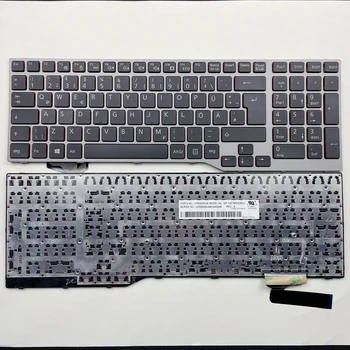 Германия Клавиатура За Лаптоп Fujistu по ЦЕЛЗИЙ H730 H760 H770 Сребриста Рамка GR Оформление