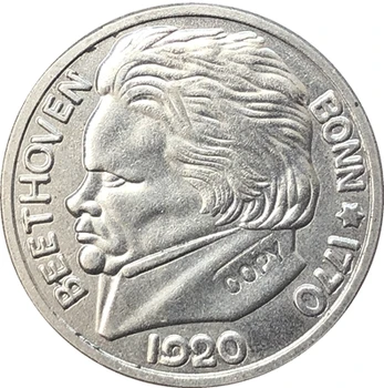Германската монета 1920 г. наименованията на 50 пфеннигов копие 25,7 mm