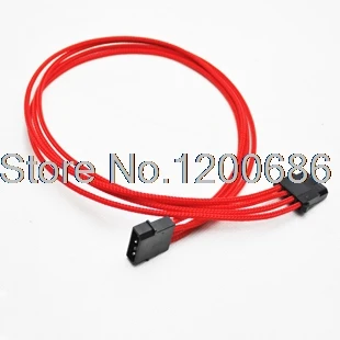 Голям 4-пинов 4-пинов удължител за мъже и жени IDE кабел за захранване от 40 см, 4-Пинов кабел за удължаване Molex Кабел на вентилатора теглене на кабели