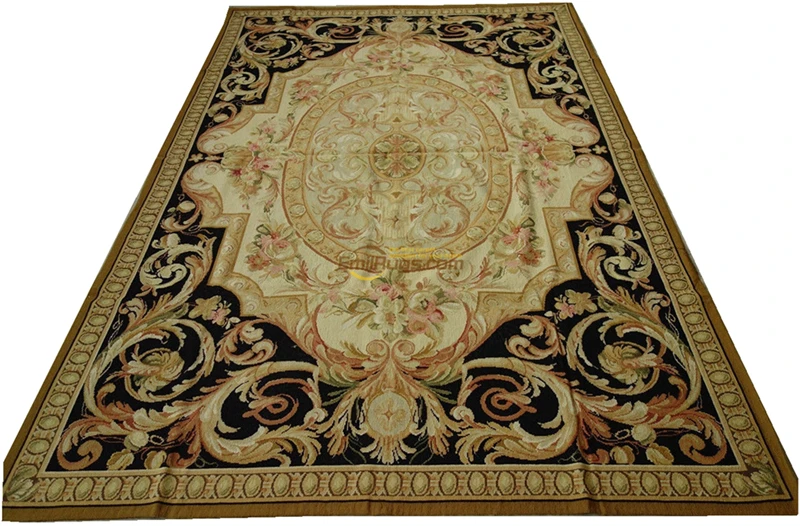 голяма стая килим килим с бродерия вълнен килим на френски обюссон килими, черги и килими