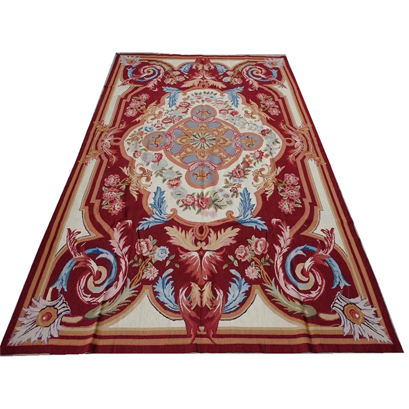 голяма стая килим килим с бродерия вълнен килим на френски обюссон килими, черги и килими