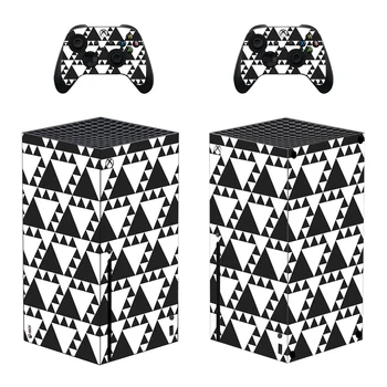 Графичен Стил Xbox Series X Стикер върху Кожата за Конзола и 2 Контролери Стикер Винил Защитни Скинове Стил 1