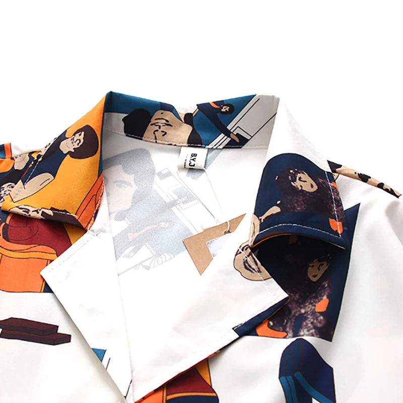 Дамска Лятна Риза В Корейски Стил С Анимационни Принтом Harajuku, Дамска Блуза, С Къс Ръкав, Свободни Ежедневни Блузи 2020