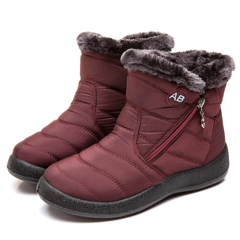 Дамски обувки 2020 г., модни непромокаеми зимни обувки за зимата, Дамски Ежедневни лека топли зимни обувки в щиколотку#SJPAE-601