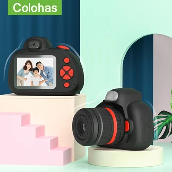 Детски Мини Цифров Фотоапарат DSLR Играчка Камера За Деца Детска Снимка, Видео, 2,4-инчов Екран, Технология на Камерата Подарък За Рожден Ден на Дете