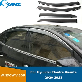 Дефлектор На Страничното Стъкло За Hyundai Elantra/Avante 2020 2021 2022 2023 Защита От Дъжд, Дефлектор Прозорец, Врата Козирка