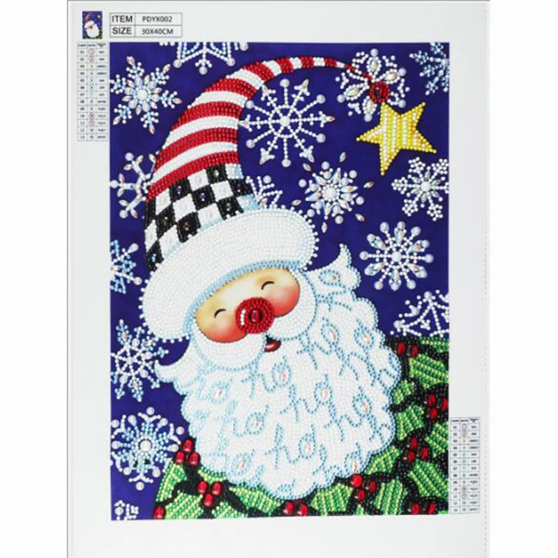Диамантена Живопис Специална Форма на Дядо Коледа направи си САМ 5D Комплекти на Кръстат Бод Кристал Кристал Изкуство, Начало Декор Коледен подарък
