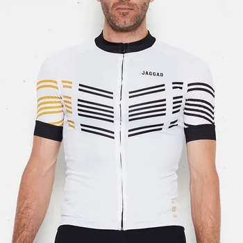 Екипът на Jag колоездене джърси Мъжки черна велосипедна риза С неплъзгащи украсени с къс ръкав МТБ спортна риза с най-високо качество Maglia da ciclismo