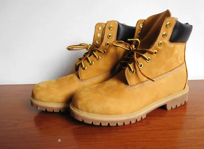 жълти ботуши мъжки на високите класически модни обувки за инструменти обувки с памучна подплата мъжки зимни обувки от естествена кожа, с кръгли пръсти