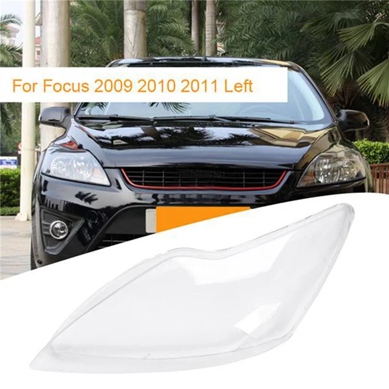 За Ford Focus 2009-2011 Предната Лява Капак Фарове Корпус Прозрачна Леща Лампа