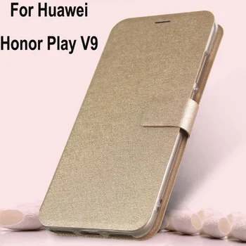 За Huawei Honor Play V9 Калъф От изкуствена кожа Sillcon калъф флип-надолу задната част на кутията с магнитна закопчалка За Честта Play V9 playv9 калъф във формата на миди