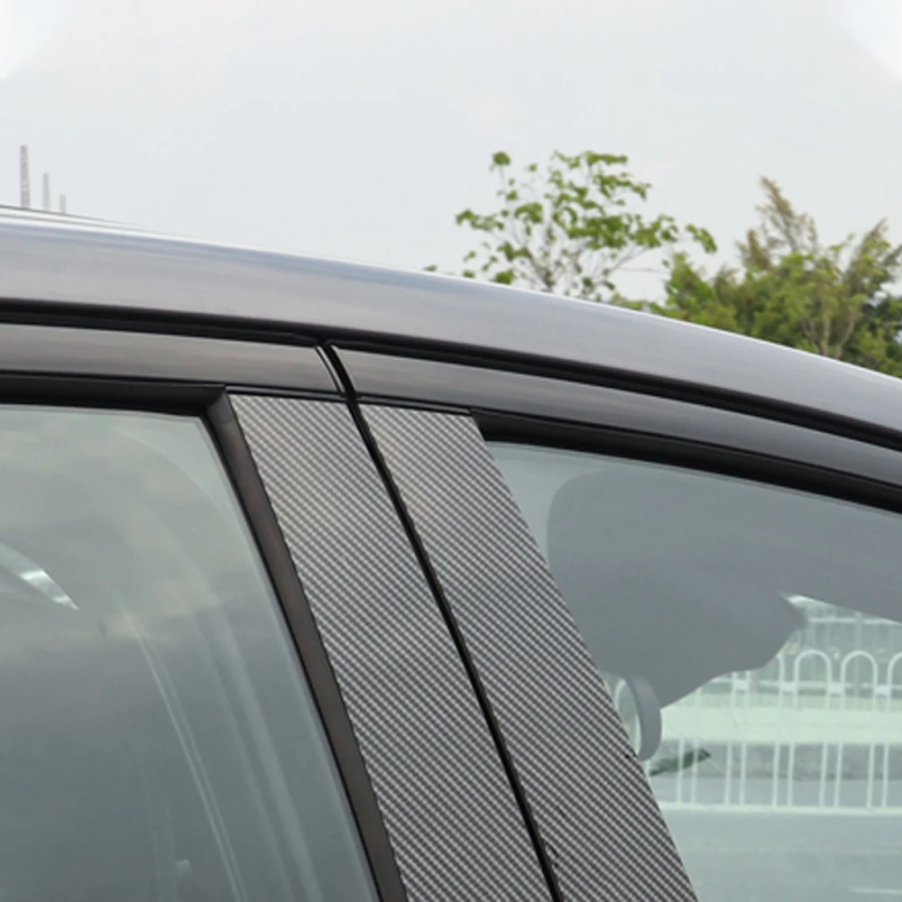 За Hyundai Grandeur Azera IG 2020 2021 автоаксесоари Средната Колона Рамка Стълб Стикер на Кутията ABS Карбоновое Външната Украса