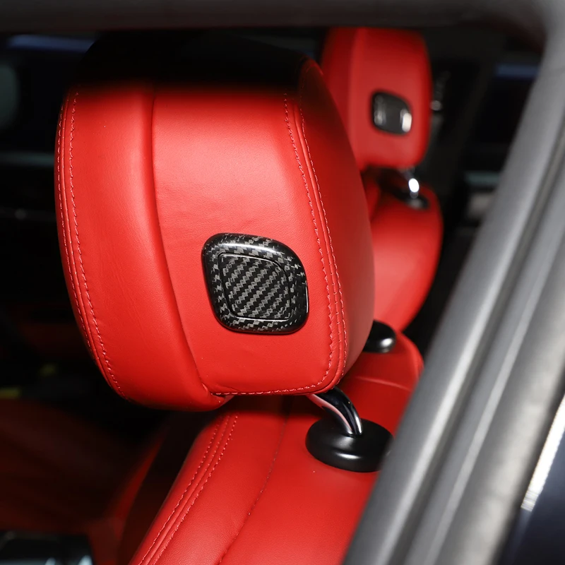 За Maserati Леванте Ghibli Quattroporte 2013-21 Облегалката За Глава Бутон За Включване Капак Тапицерия От Настоящето Въглеродни Влакна Автомобилен Стайлинг Аксесоари За Автомобили
