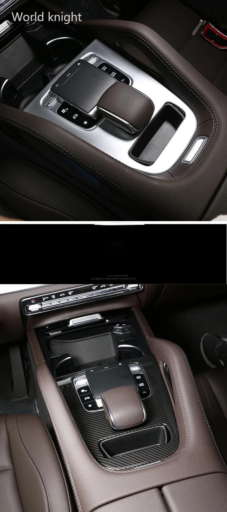 За Mercedes Benz GLE GLS Class W167 X167 2020 Вътрешна, Централна Конзола на Автомобила Панел за Превключване на Предавките Покритие с ABS Аксесоари От Въглеродни влакна