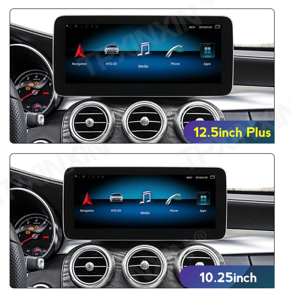 За Mercedes Benz W204 2011-2014 8 + 128 г 4 г LTE Android GPS Автомобилна Навигация Стерео Мултимедиен Плеър HD Екран, Безжичен Carplay