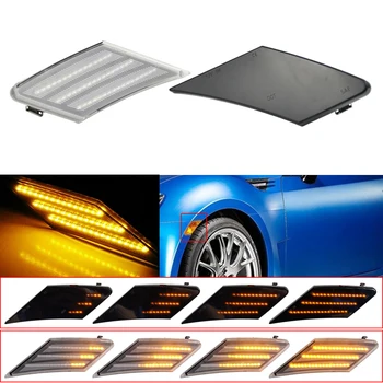 За Scion FR-S/Subaru BRZ/Toyota FT86 2013-2019 2 бр. Динамичен LED Указател на завоя Лампи Огледален Показател Страничната Габаритный Фенер
