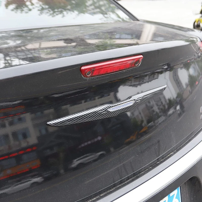 Защитен Панел на Капака на Багажника на задната врата за Chrysler 300C 2011-2021 Аксесоари от въглеродни влакна, ABS