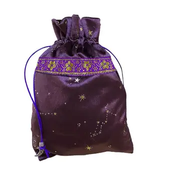 Звездното Таро Чанта За Съхранение На Съзвездието Таро Чанта За Игра Карта Лека Мека Мини-Опаковка В Съвсем Малък Настолна Игра Таро Съхранение