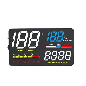 Измерване на скоростта на Предното Стъкло Проектор Авто Централен Дисплей OBD2 Диагностичен Инструмент HUD Дисплей D5000 Цифрови Алармени системи