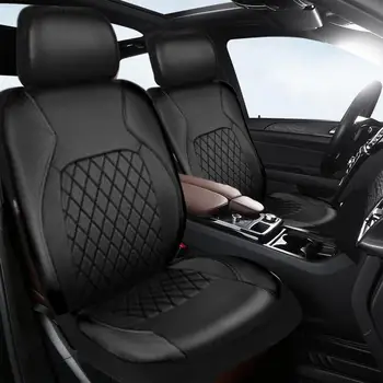 Калъф за авто седалка Осъществяване на Универсален калъф за седалка от изкуствена кожа подходящ за защита на вътрешността на колата на предна и задна седалка