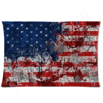 Калъфка за възглавница с Флага на сащ, Графити, Изкуство, Флаг на САЩ, Калъфки за възглавници, Калъфки за възглавници с Флага на Съединените Щати, Подарък с Принтом 20x30