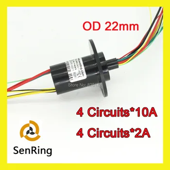 Капсульное за контакти пръстен с голям шок 4 веригата 10A + 4 веригата на сигнала 2А, с диаметър 22 мм