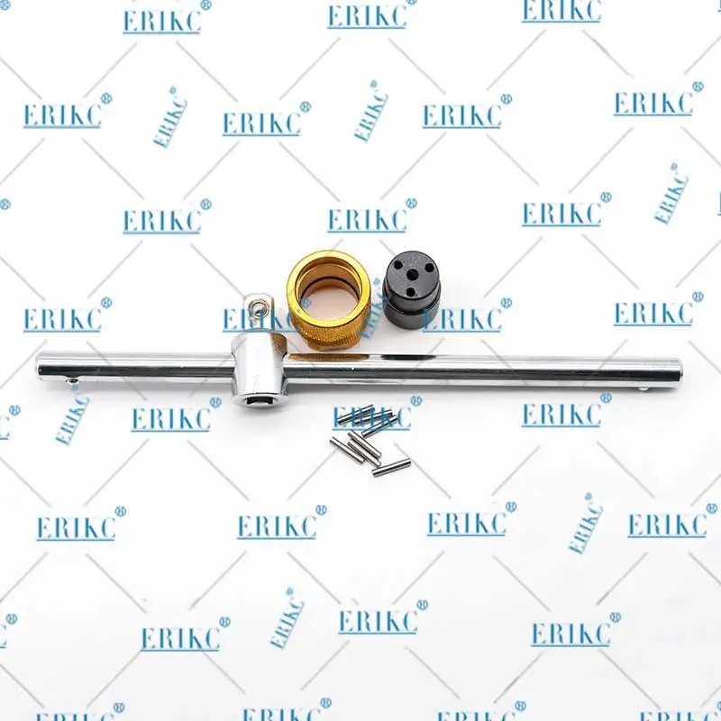 Ключ ERIKC с три челюсти за облекчаване на регулаторен клапан с общ отвор инжектор Rial, инструмент за демонтаж на ремонтни комплекти за впръскване