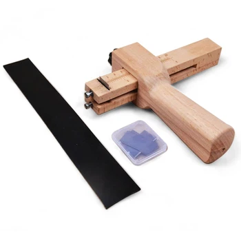 Кожевенное Занаят САМ Ръчен Нож Регулируема с Нож F-Shape tool е Инструмент За Рязане на Дървени Ленти и Колани Craftool Кожена Инструмент