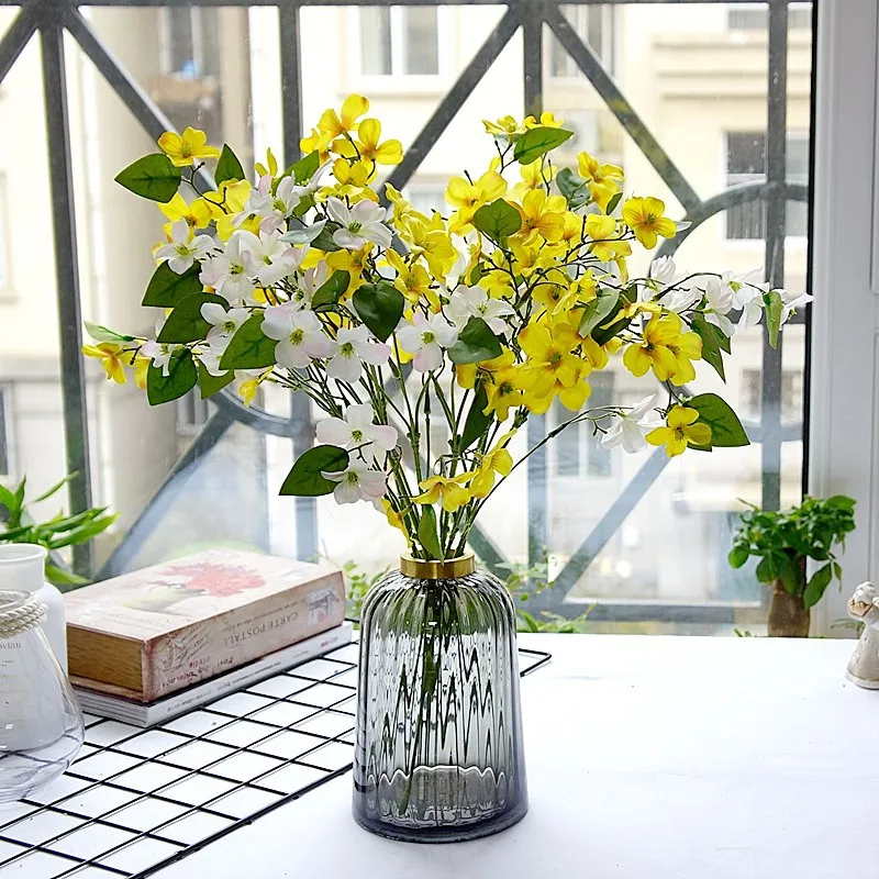 Коломбина клонка изкуствено цвете за декорация на дома на хотела договореност украшение подпори за сватбена фотография