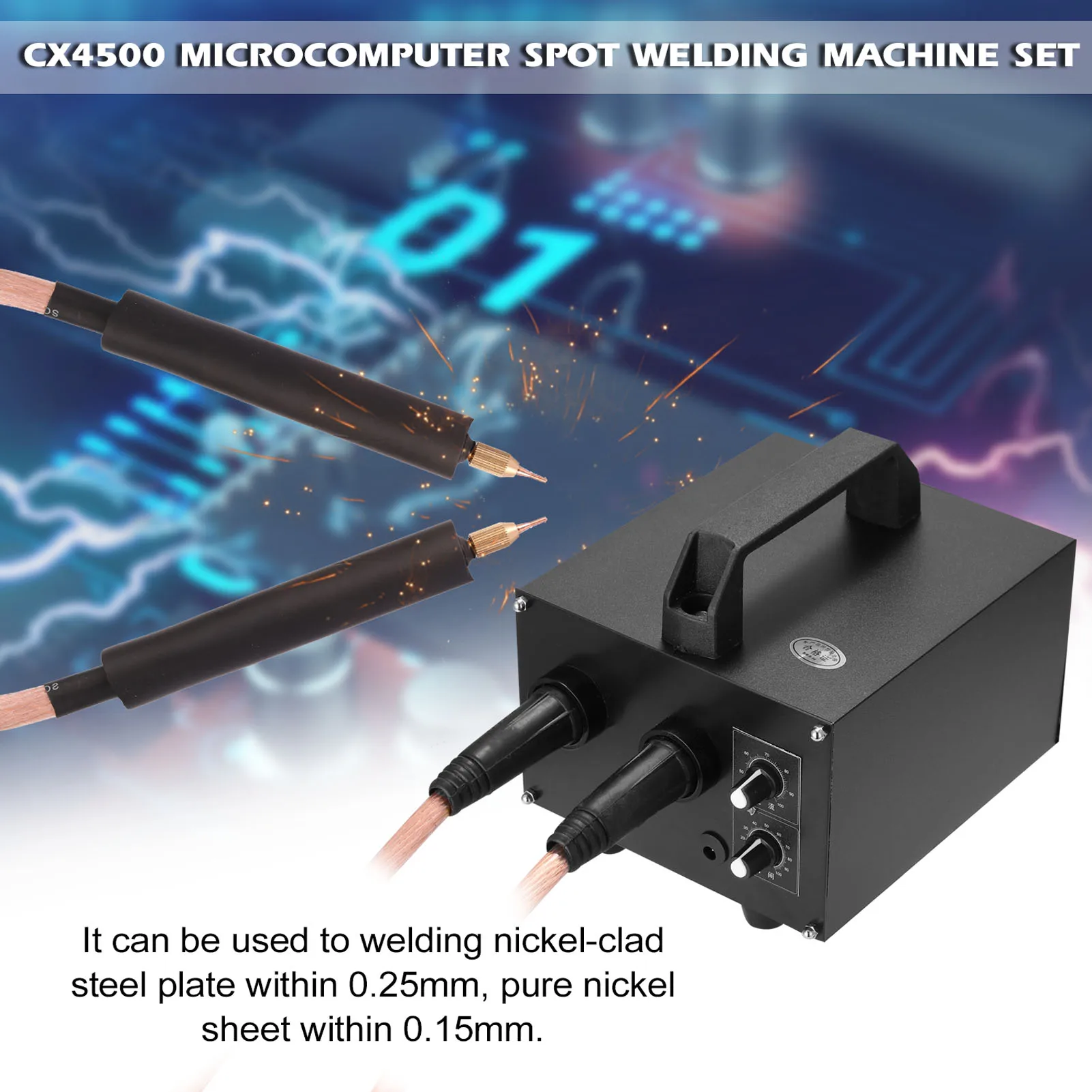 Комплект за хлътва заваряване микрокомпютър CX4500 20 ms-1 с Регулируем регулируем ток 640-1600A за стоманени плочи, с покритие от никел с дебелина 0,25 мм
