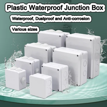 Корпус връзка кутии на открито апаратура на проекта за електронно проекта кутии приложения ABS пластмаса водоустойчивый електрически с дупки
