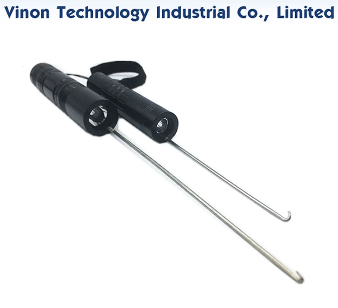 Кука за подслушване на нишки от молибденовой тел с подсветка (дължина-166 мм, дължина 210 мм) за високоскоростен Среднескоростного машина за рязане на тел с ЦПУ