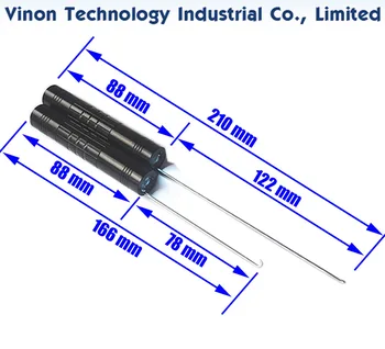 Кука за подслушване на нишки от молибденовой тел с подсветка (дължина-166 мм, дължина 210 мм) за високоскоростен Среднескоростного машина за рязане на тел с ЦПУ