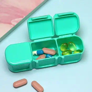 Кутия за Съхранение на Таблетки Удобна Спестяване на Пространство Здрава за Външния Калъф за Съхранение на Лекарства Калъф за Съхранение Таблетки
