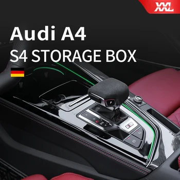 Кутия за съхранение с централно управление, модифицирана капак, за да проверите за вътрешни облицовки, панел кутия, двигател, лампа За Audi A4 B9 2020 2021