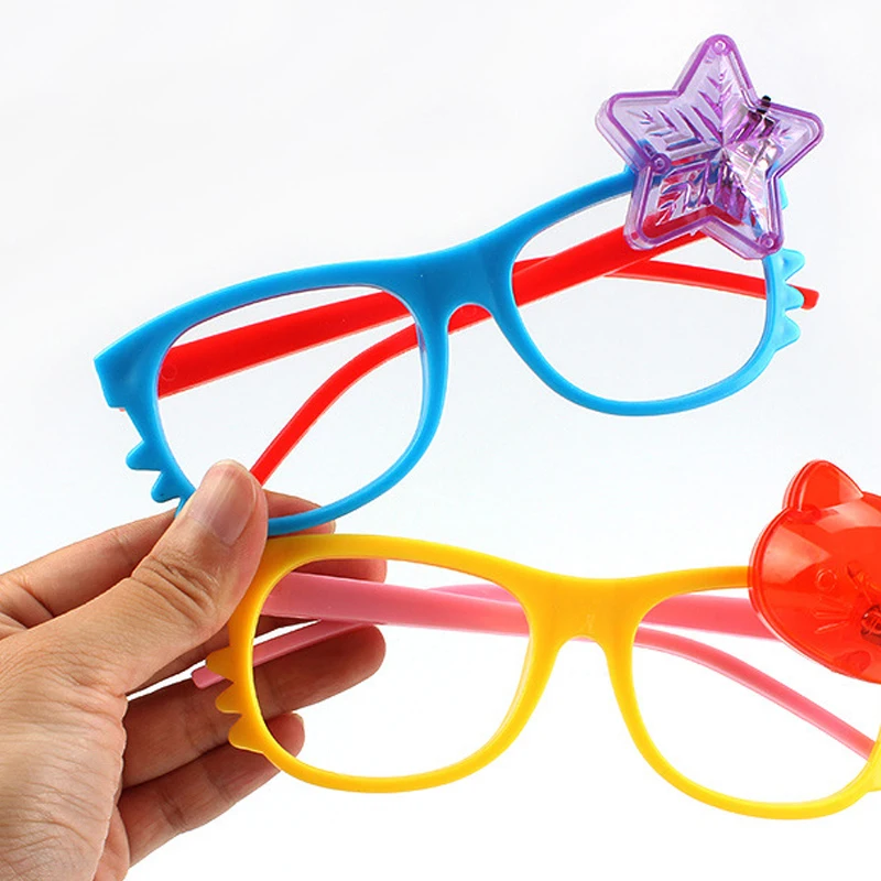 Лидер в продажбите 100 бр. led мигащи точки led очила маска очила KT cat очила детски очила за вечерни украса за доставка
