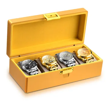 Луксозна Кутия За Часовници Алуминиев Корпус, Метални Кутии За Часовници Органайзер За Съхранение На Скоростната Мъжки Механични Часовници Кутия, Калъф За Възглавница Дисплей Идея За Подарък